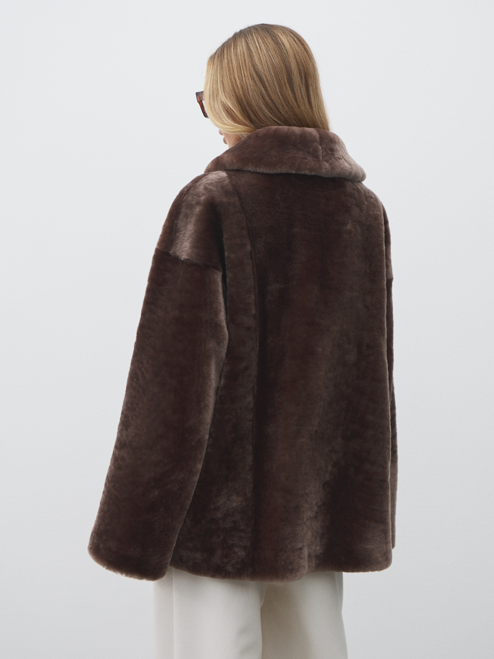 Женская шуба MAISON DAVID 4749506, серо-коричневый