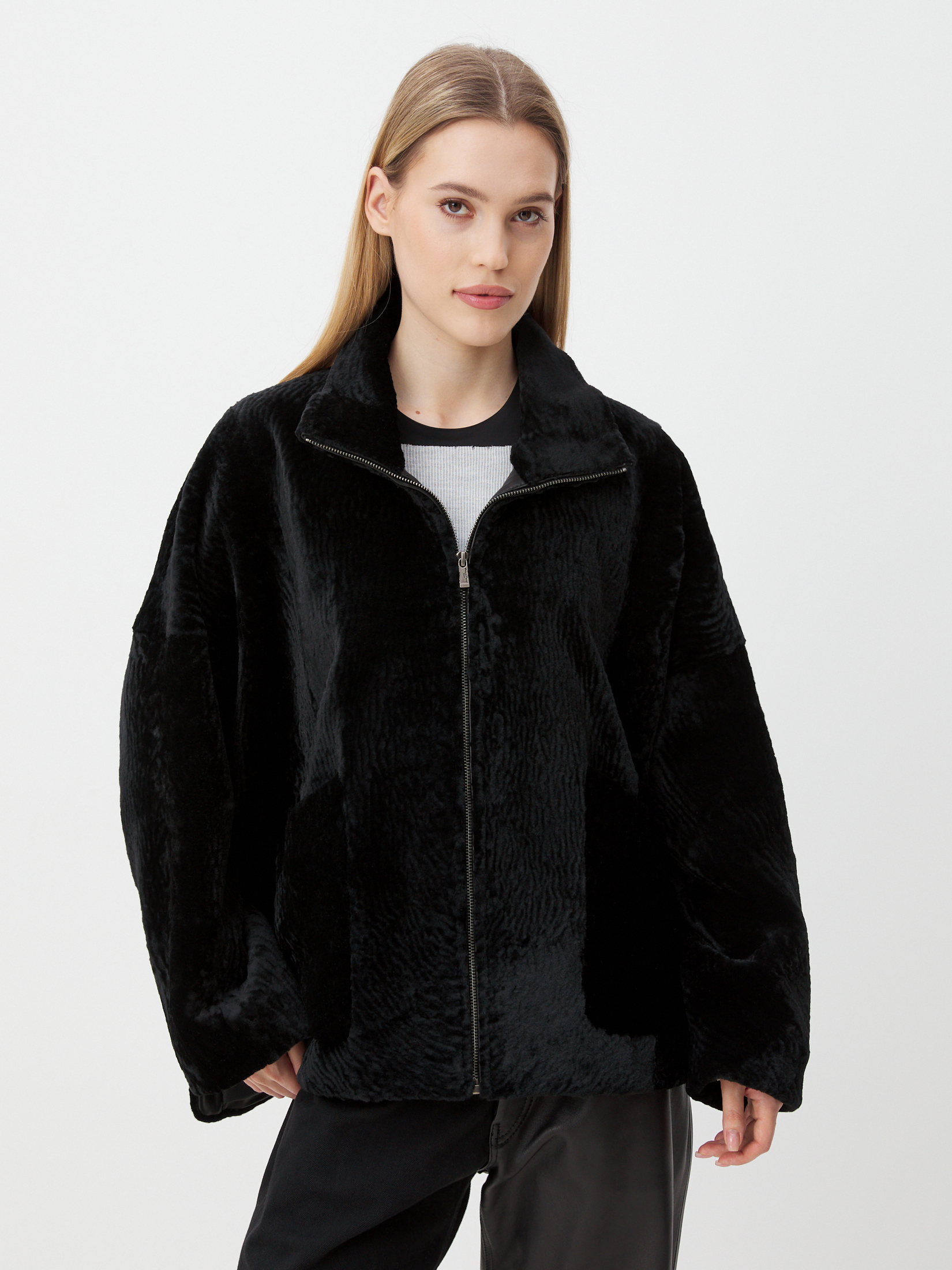 Женская шуба MAISON DAVID 4527107, черный