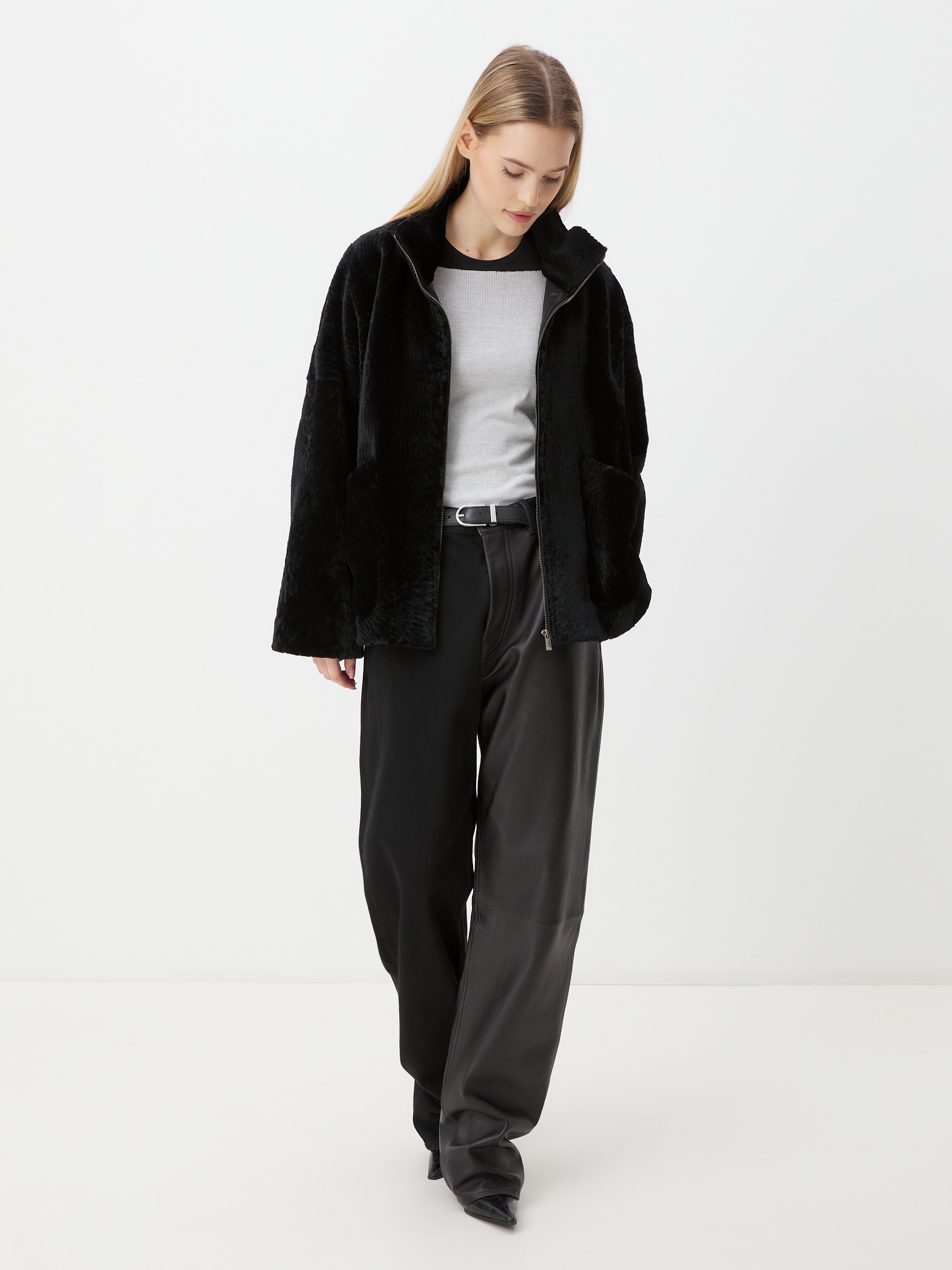 Женская шуба MAISON DAVID 4527107, черный