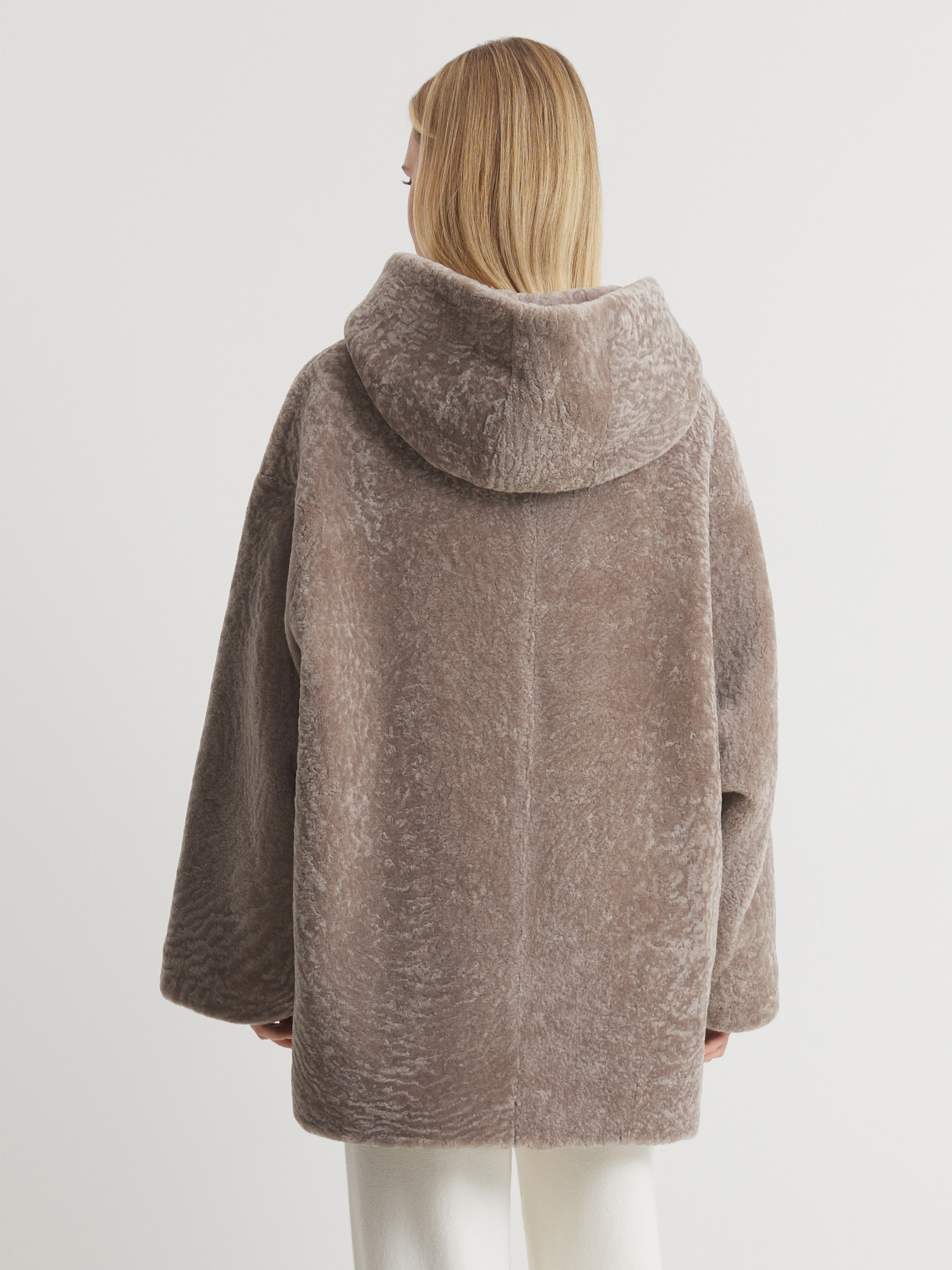 Женская шуба MAISON DAVID 4748693, бежево-серый