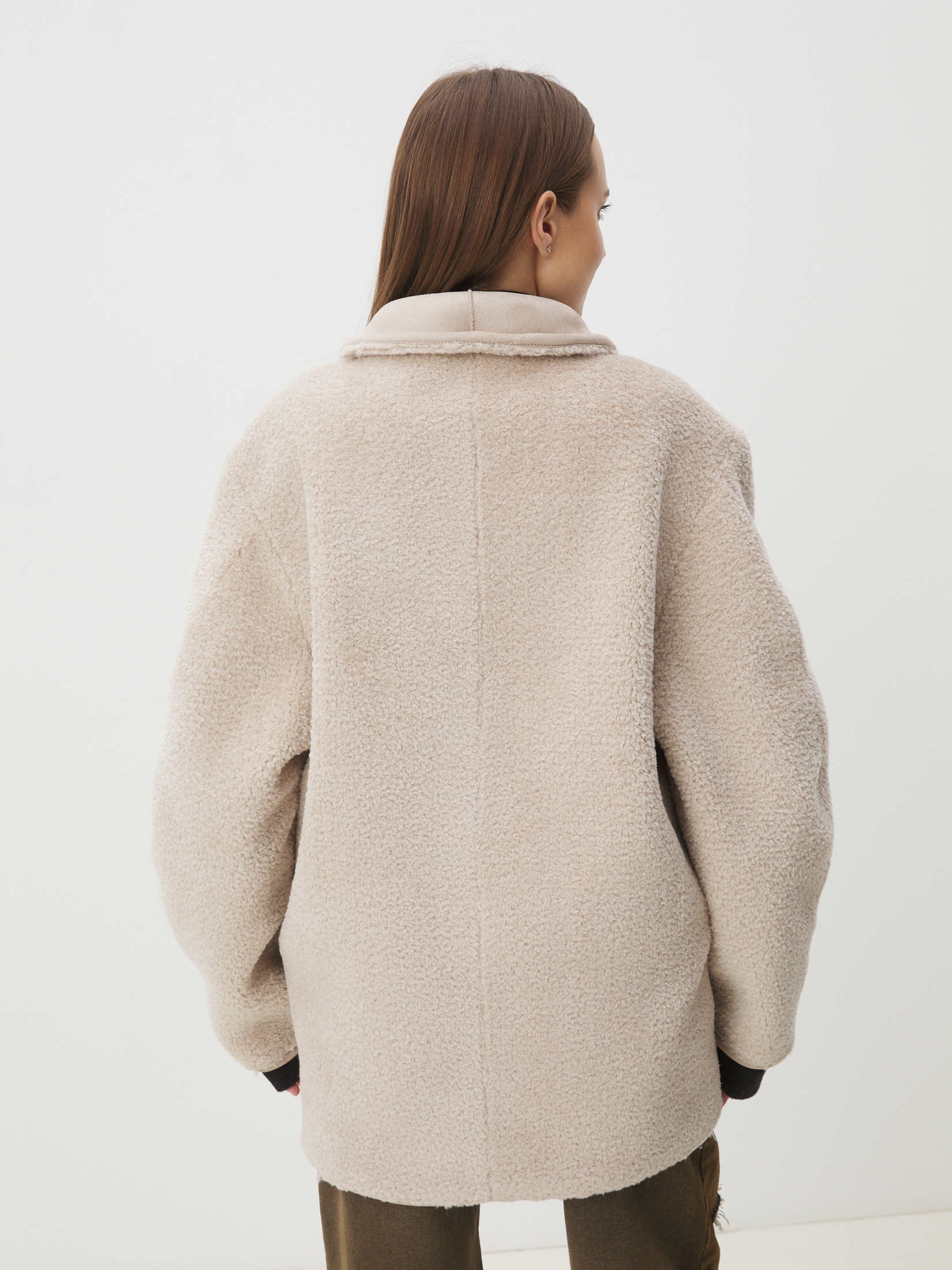 Женская шуба MAISON DAVID CAROLINE_SDF-S 4648078, бежевато-серый