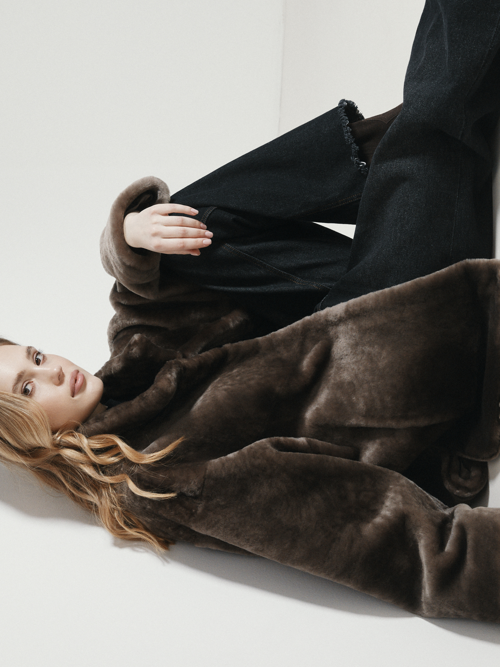 Женская шуба MAISON DAVID 4625715, серо-коричневый