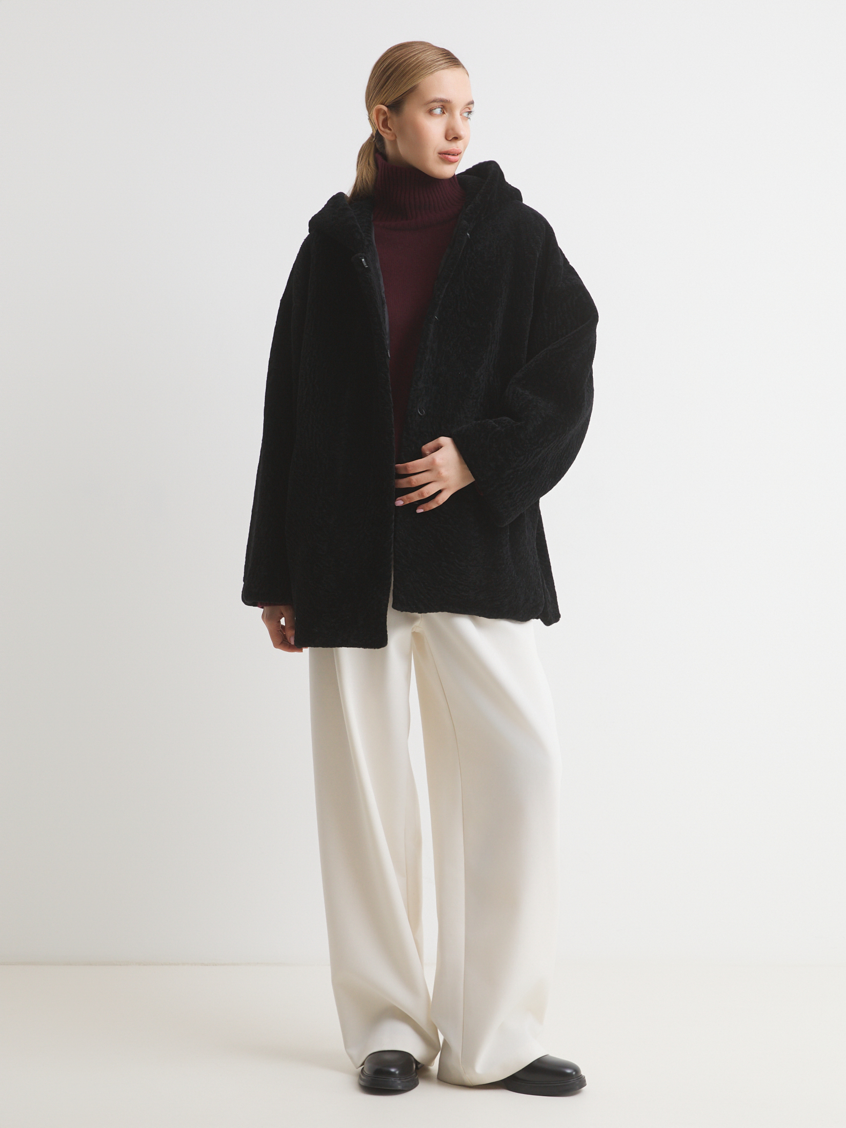 Женская шуба MAISON DAVID 4647879, черный