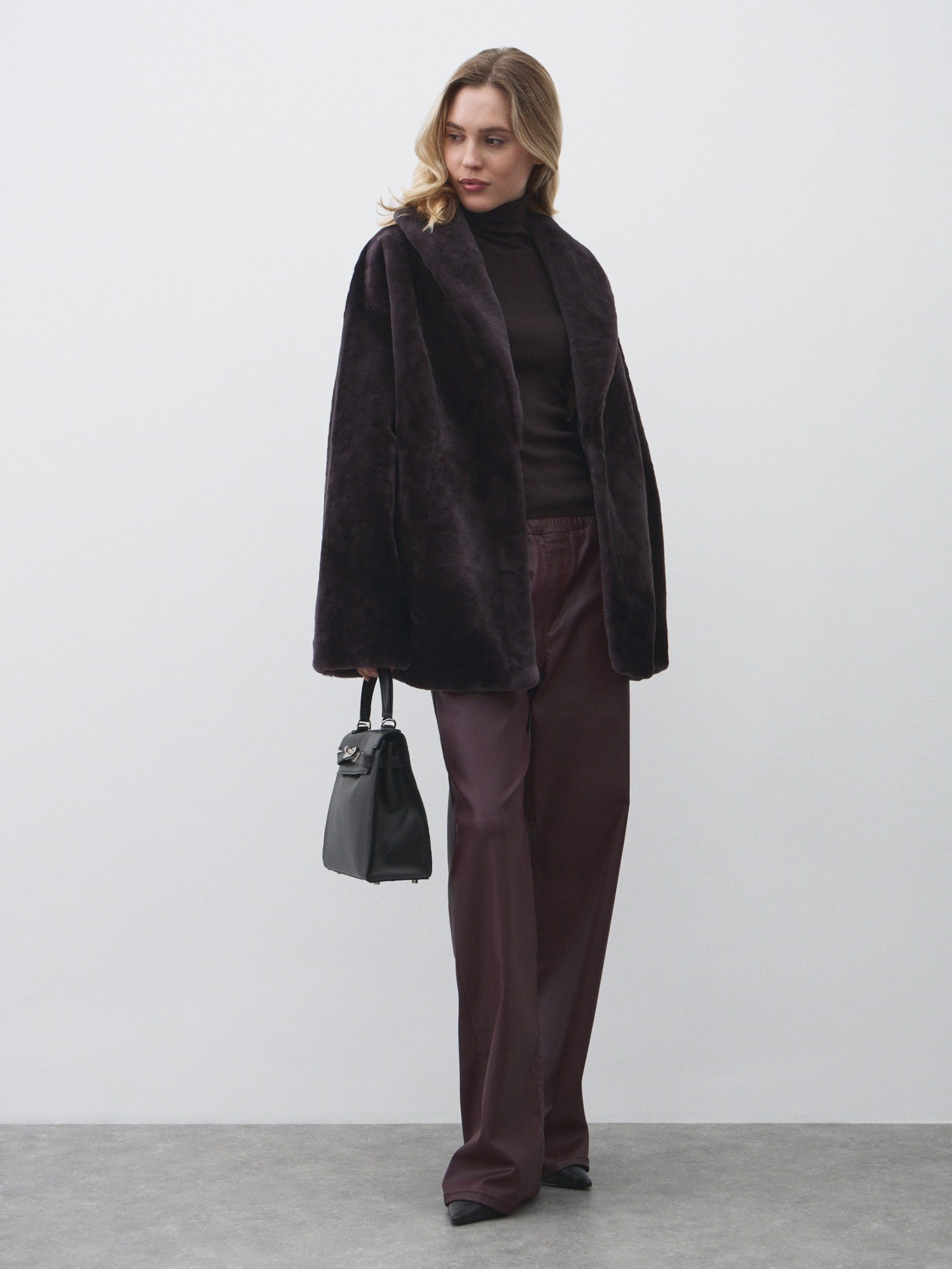 Женская шуба MAISON DAVID 4749503, темно-фиолетовый