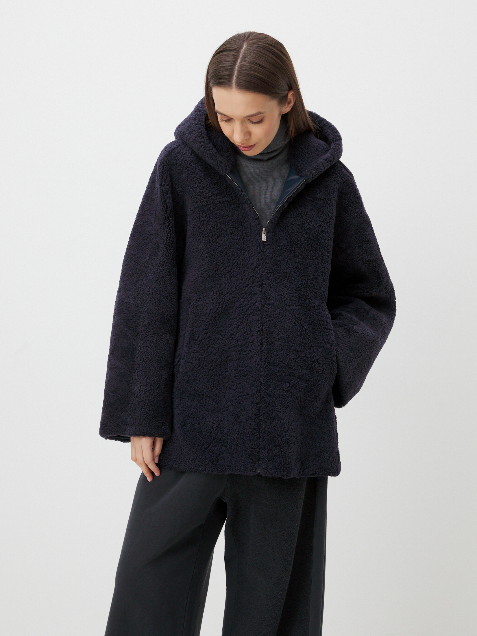 Женская шуба MAISON DAVID 4535962, фиолетово-синий