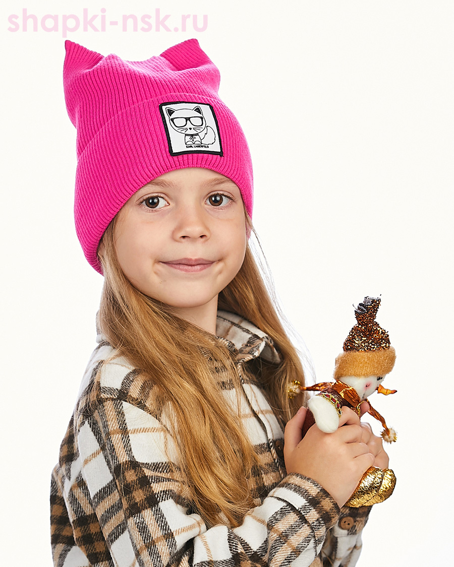 1201B2 Кошка Хафиза 2 Колпак для девочки (52-54)
