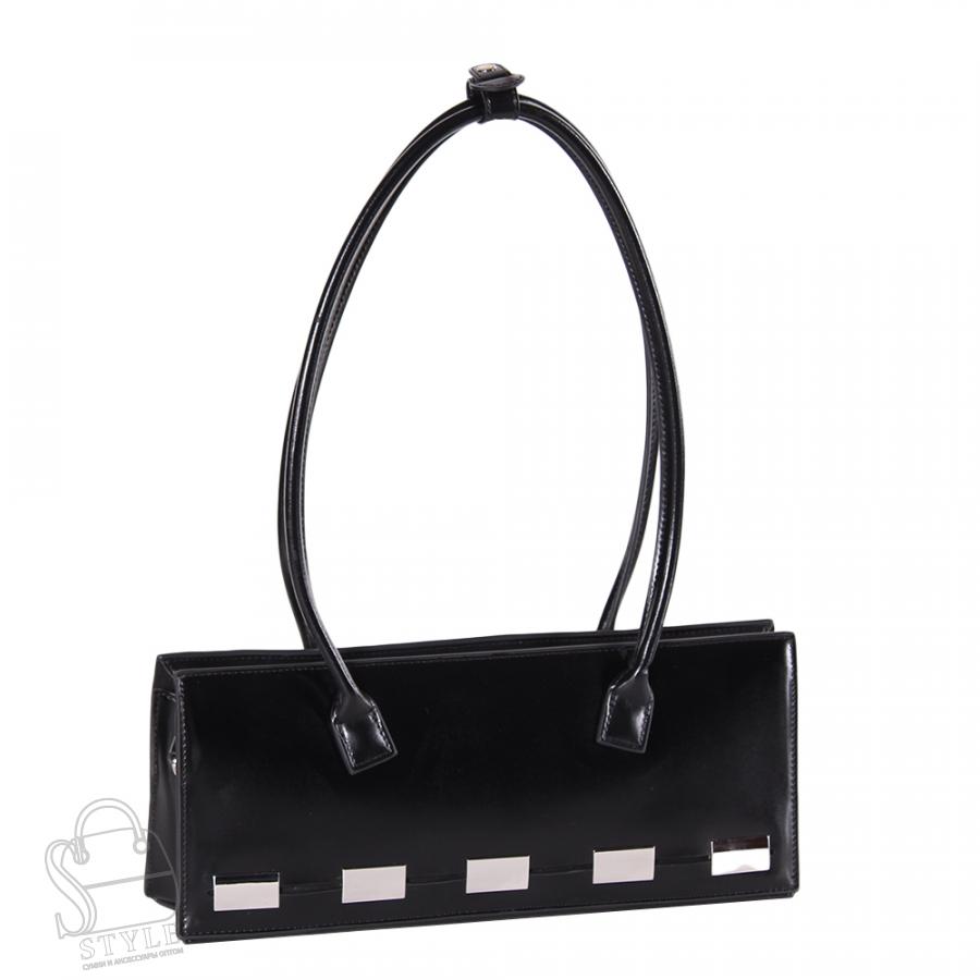 Сумка женская кожаная 1057TH black Polina&Eiterou/50