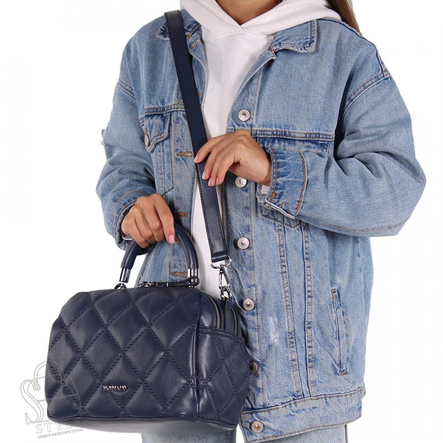 Сумка женская 575570-2 d.blue Velina Fabbiano/50 в Новосибирске