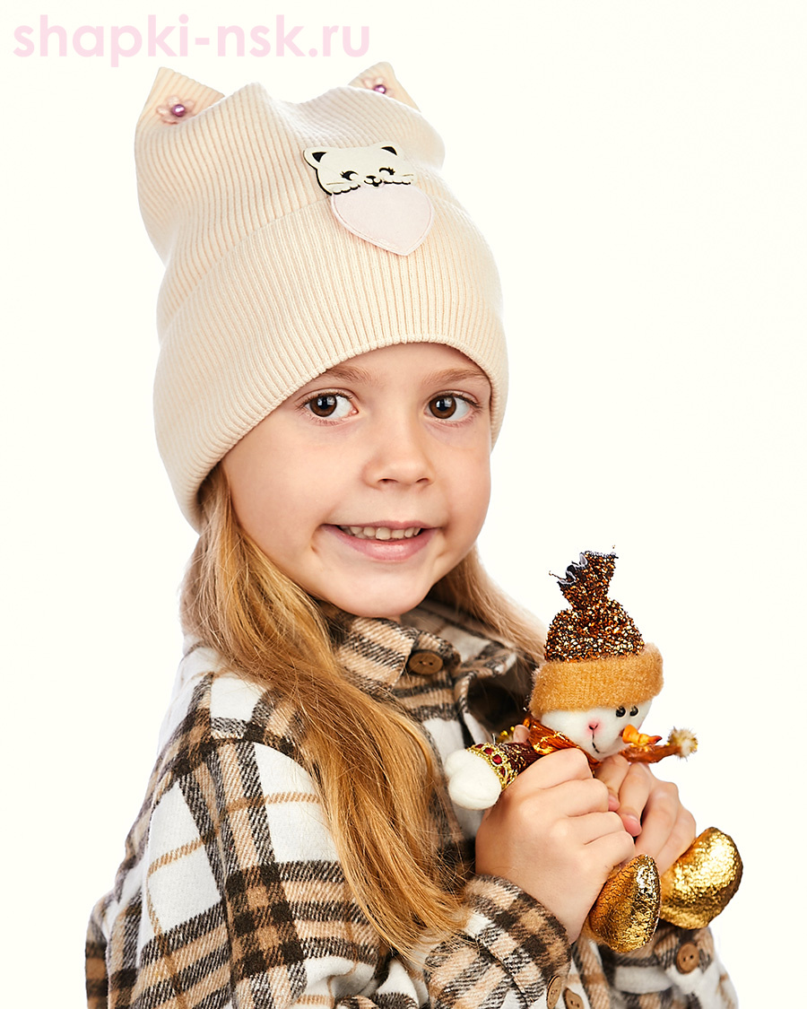1201B1 Кошка Хафиза Колпак для девочки (50-52)