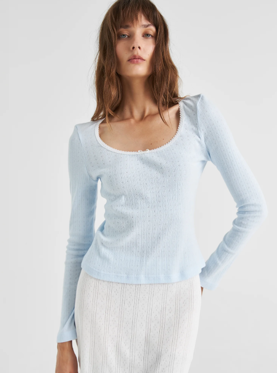 MY Лонгслив жен.из ажурного трикотажа ЛО030