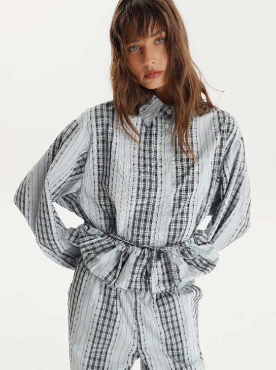 MY Рубашка домашняя жен. полоска/клетка Р228