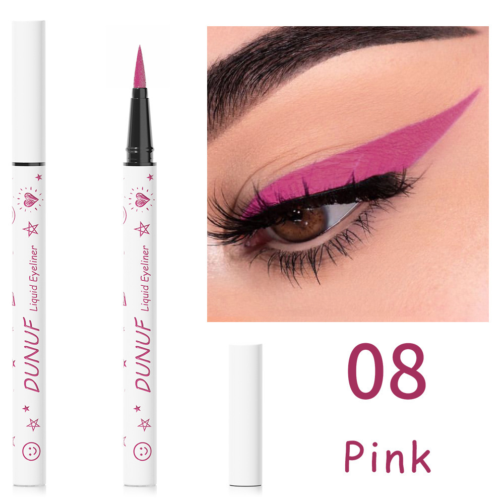 Цветная водостойкая подводка для глаз DUNUF Liquid liner 08