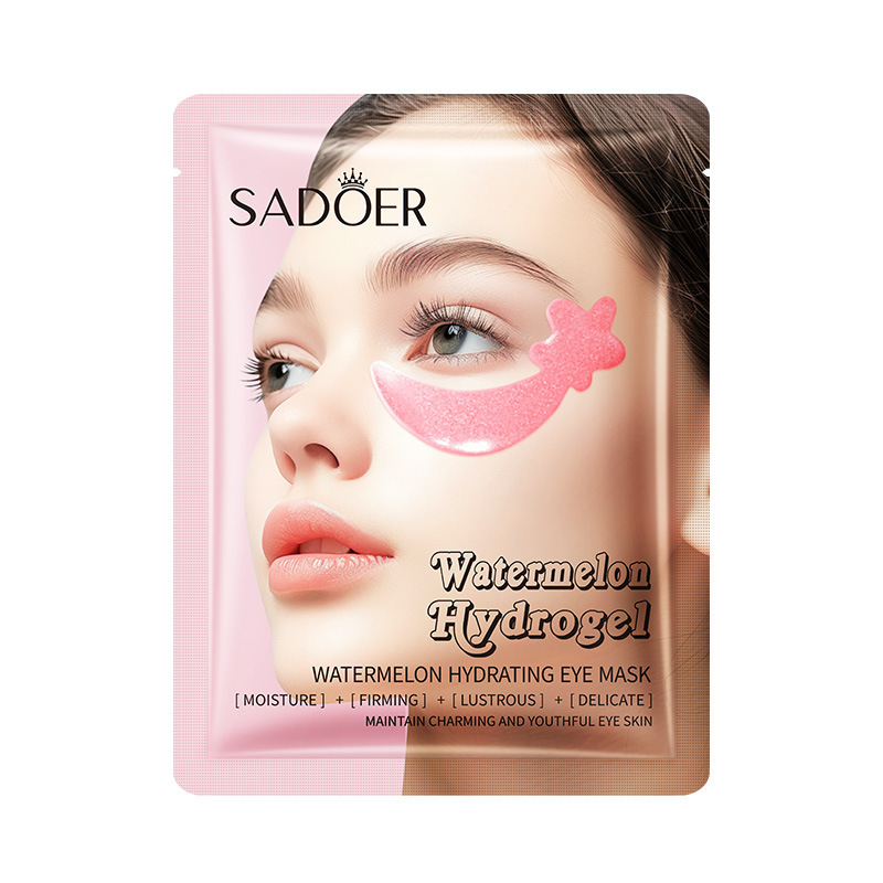 Гидрогелевые патчи для век увлажняющие с арбузом SADOER Watermelon Hydrating Eye Mask , 7.5 гр