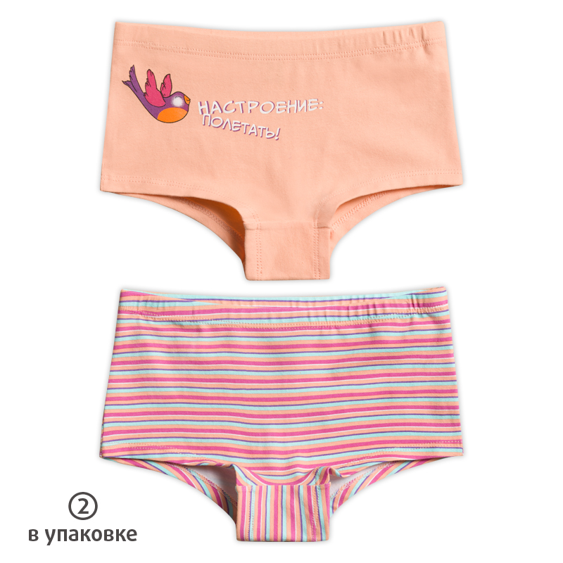 GUHB3227(2) трусы для девочек (2 шт в кор.)