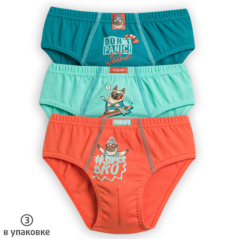 BULB3172(3) трусы для мальчиков (3 шт в кор.)