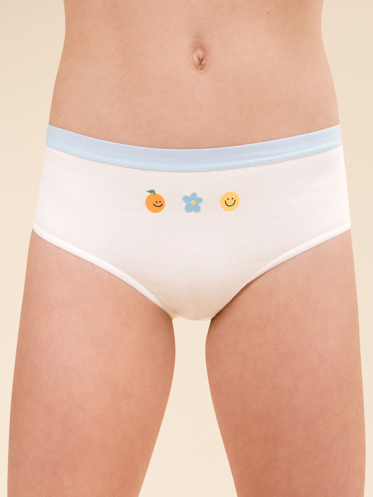 Ст.цена 341р. Трусы для девочек Молочный/ментол/молочный(28/27/28) GULB3352(3)