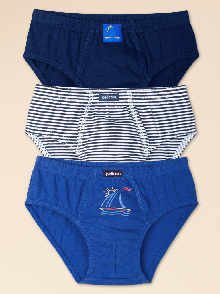 Ст.цена 379р. Трусы для мальчиков Темно-синий/темно-синий/синий(54/54/41) BULB3354(3)