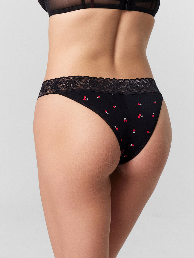 Трусы бразилиана женские в наборе, 3 шт