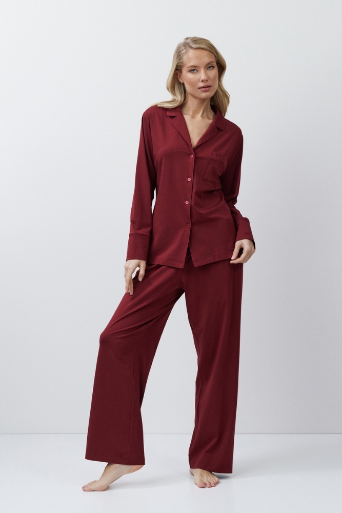 CADANCE BURGUNDY Пижама женская со штанами ARUELLE 630751_bt