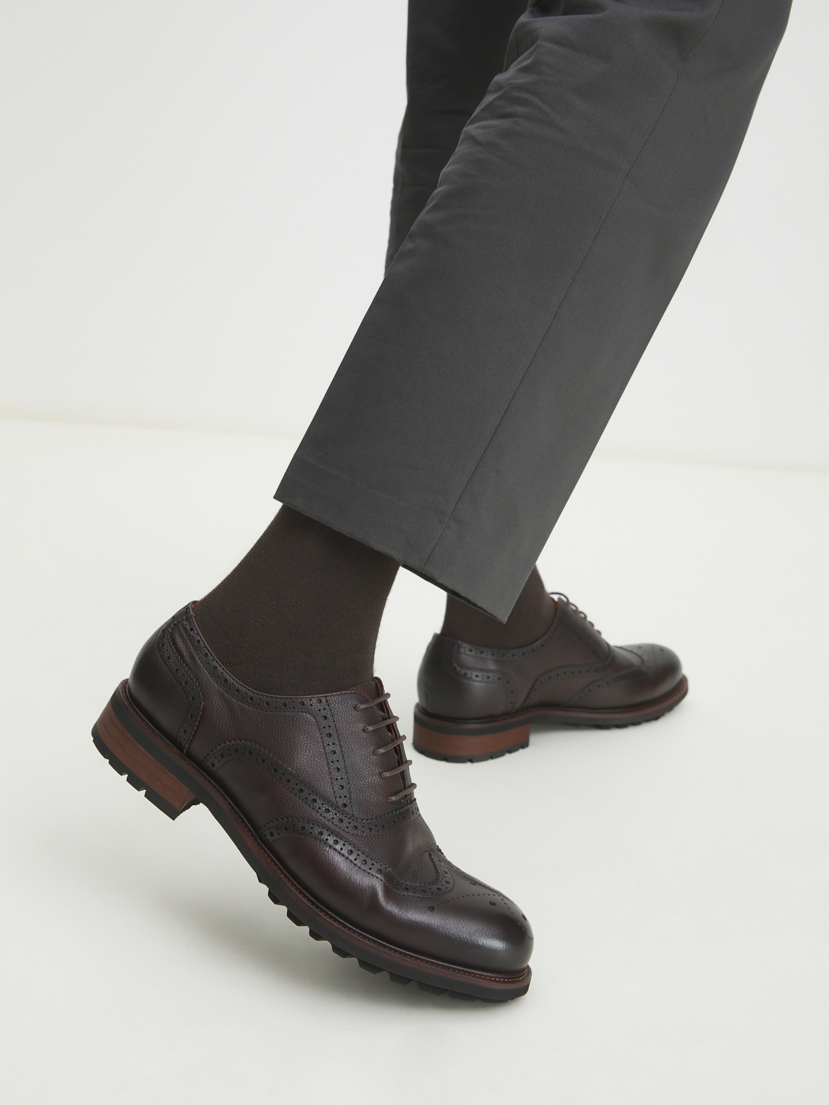 Мужские броги TENDANCE 3195767, темно-коричневый