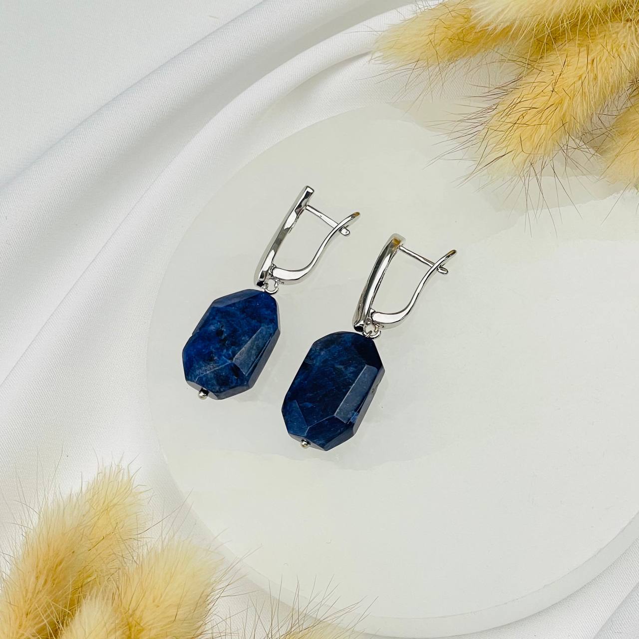 Радуга Самоцветов Серьги из Содалита