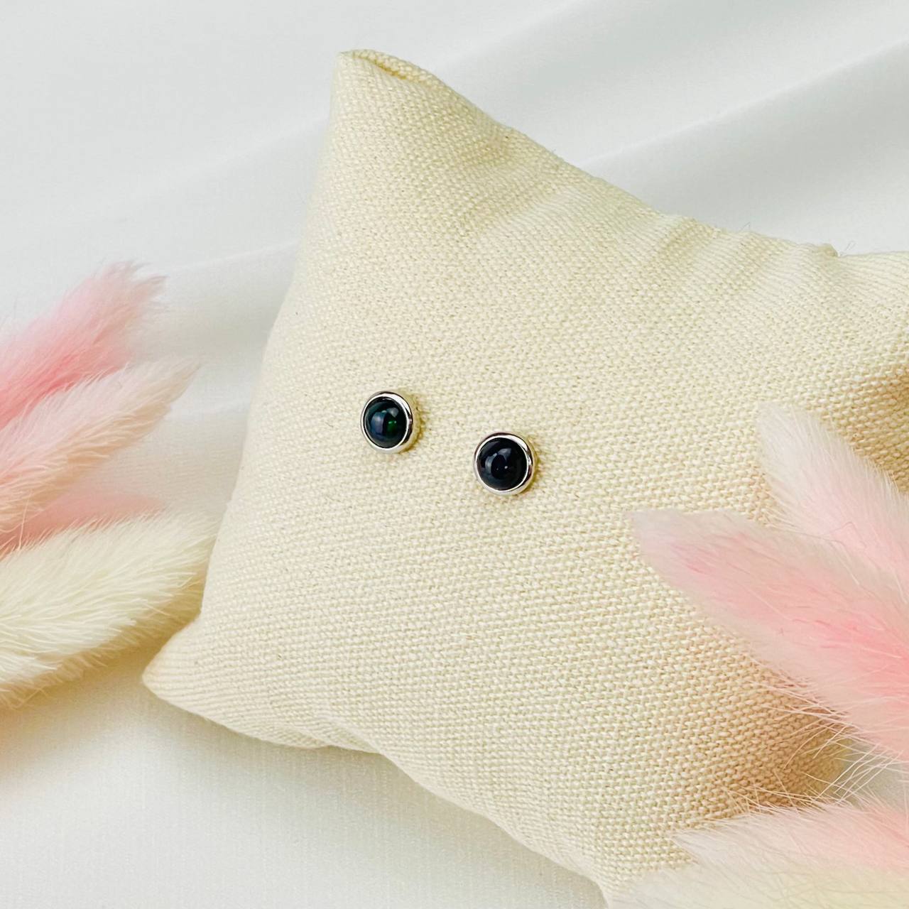 Радуга Самоцветов Серьги-пусеты с Опалом