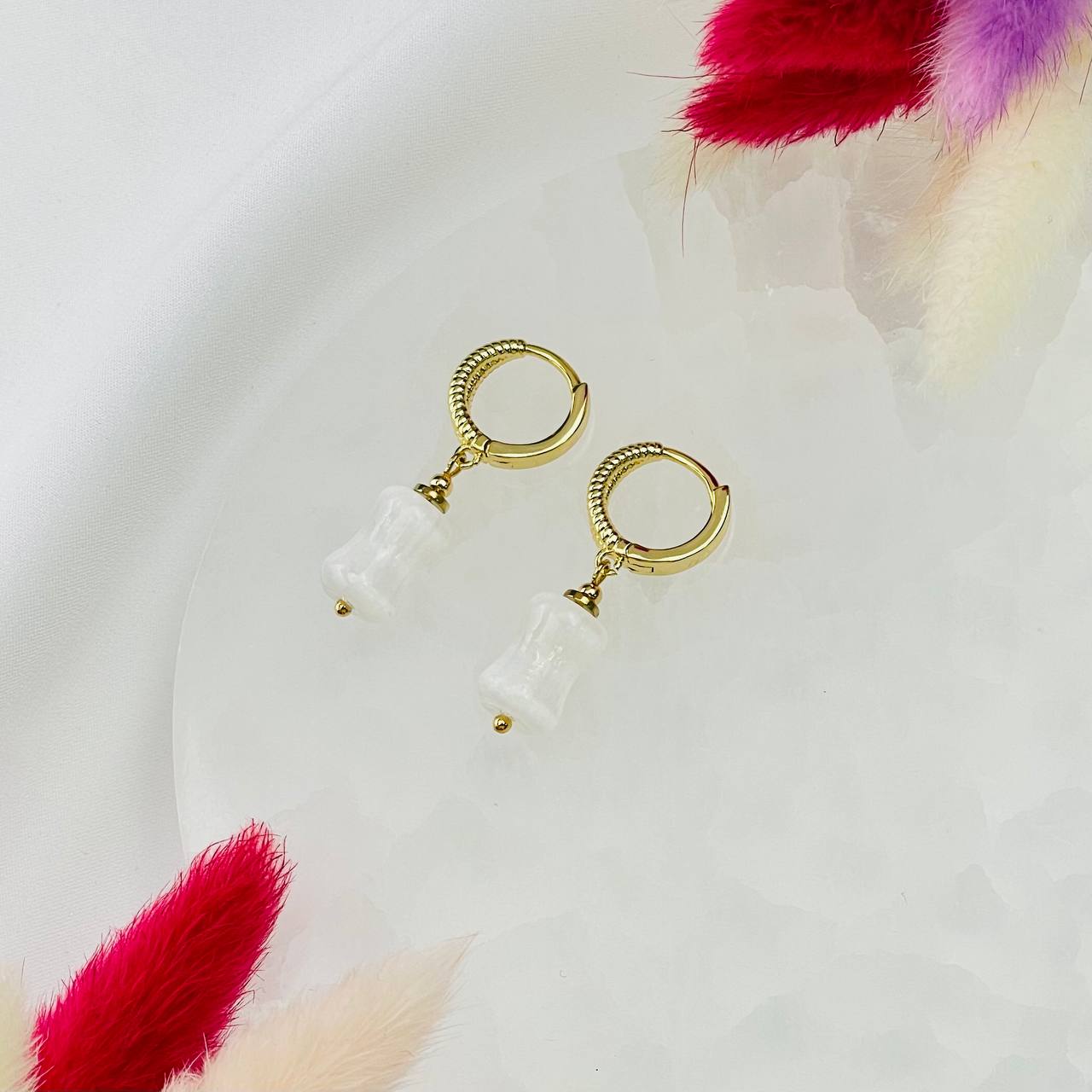 Радуга Самоцветов Серьги из Селенита