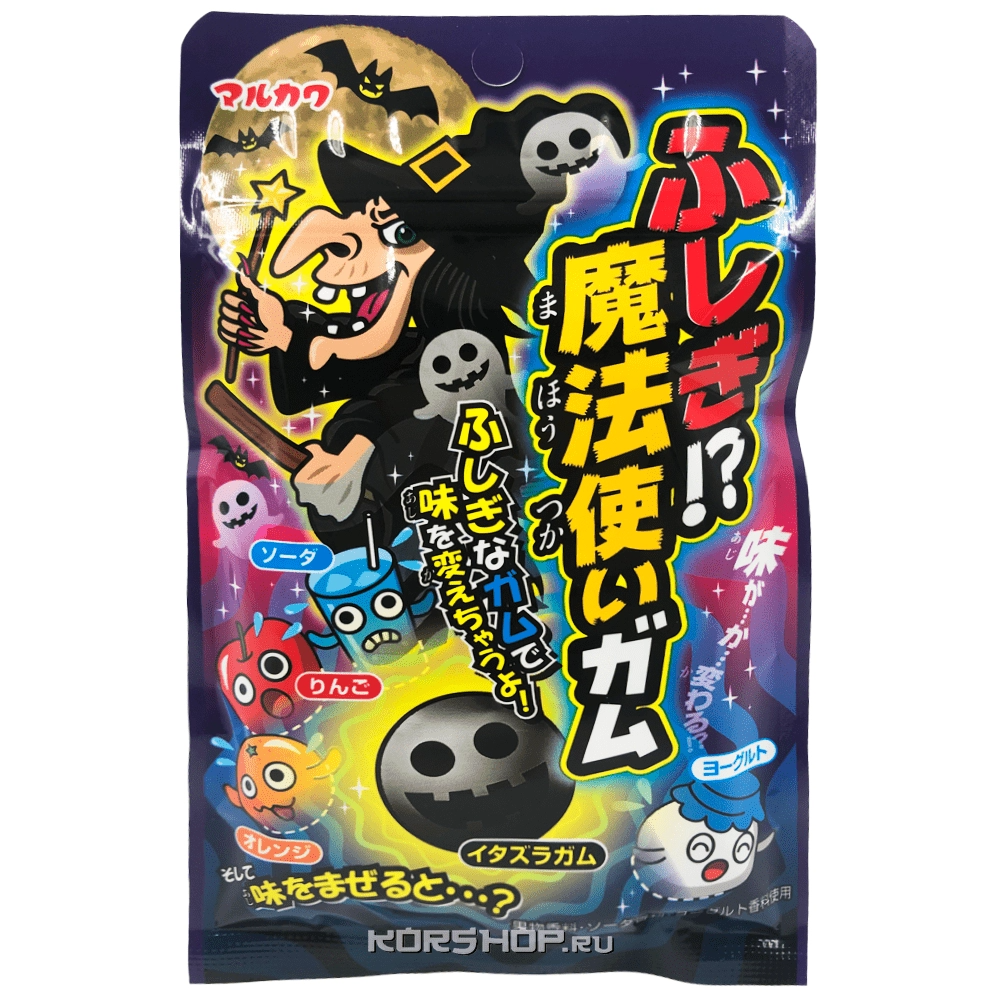 Жевательная резинка Ведьмочка Фруктовый Микс Marukawa, Япония, 47 г Акция
