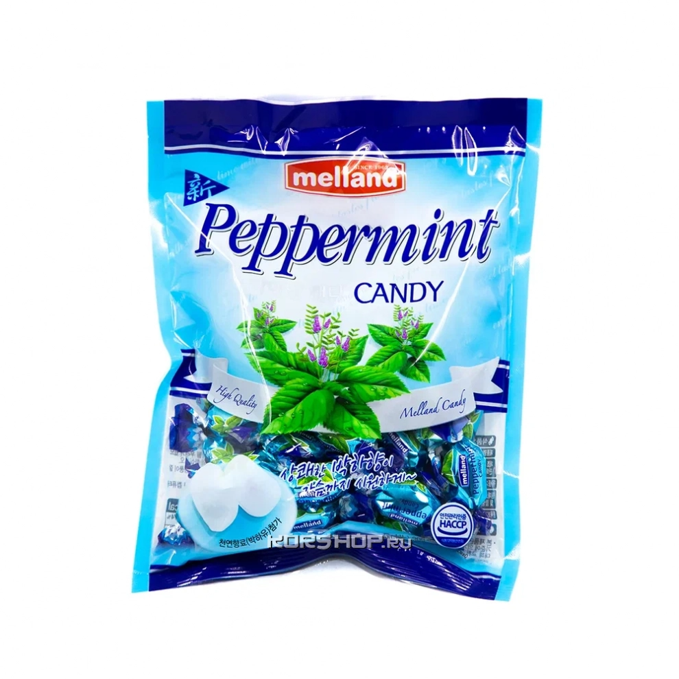 Карамель со вкусом перечной мяты New Peppermint Candy Melland, Корея, 250 г Акция