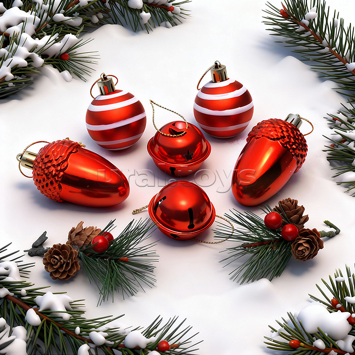 Набор новогодних украшений