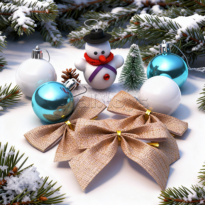 Набор новогодних украшений