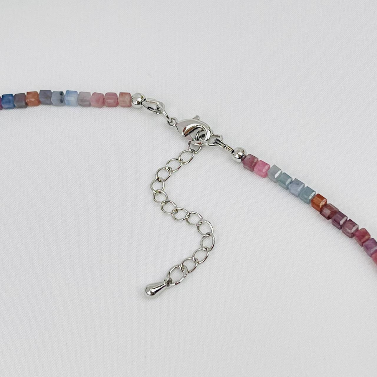 Радуга Самоцветов Колье из Шпинели (градиент)