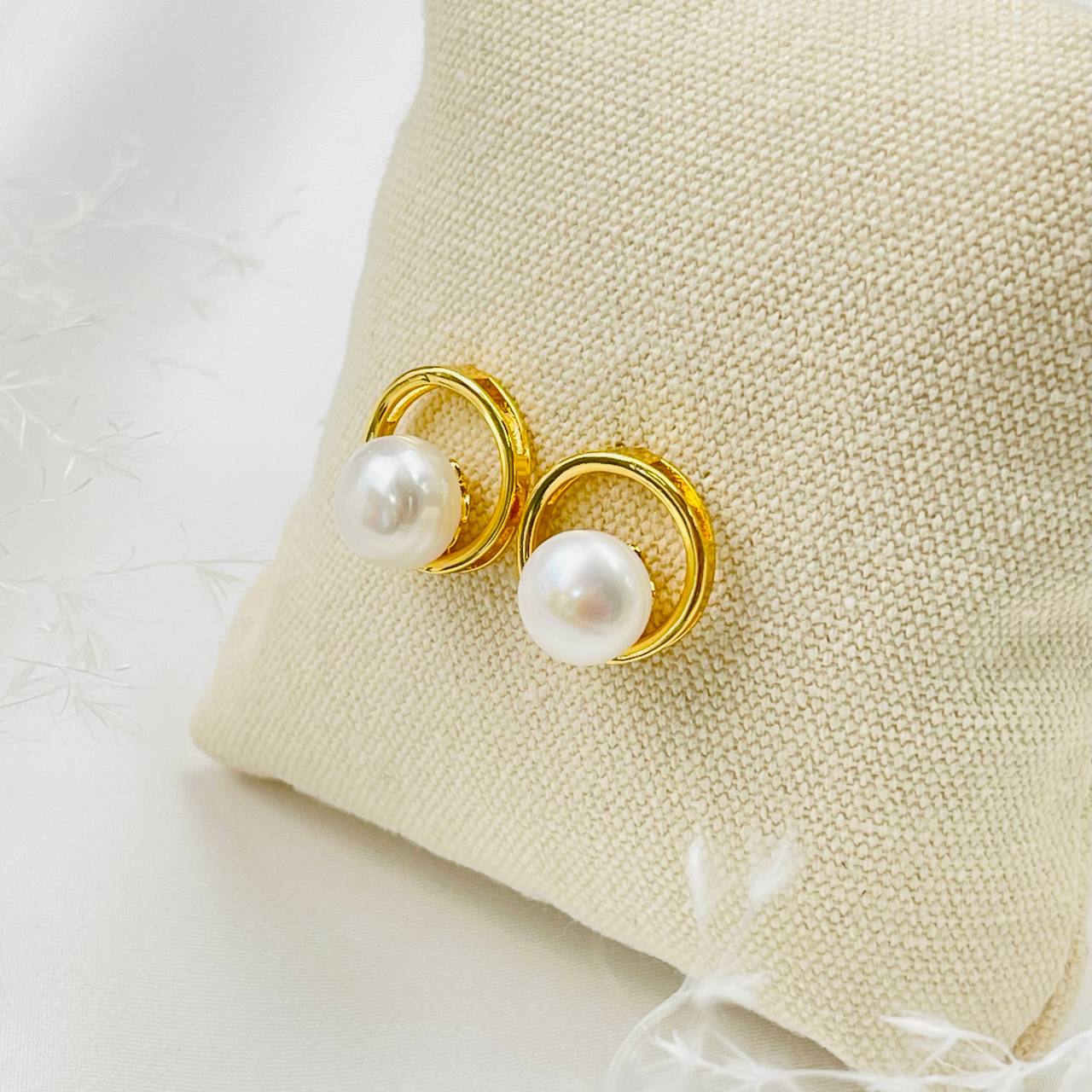 Радуга Самоцветов Комплект из Жемчуга (подвеска,пусеты)