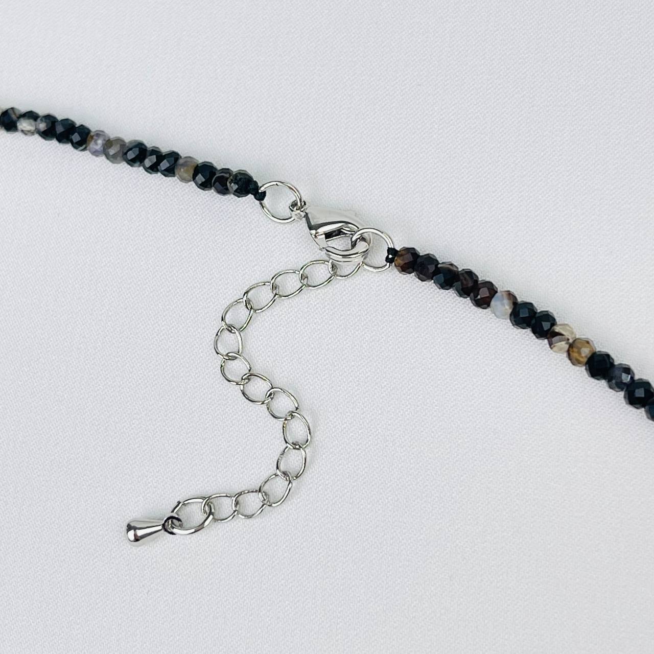 Радуга Самоцветов Колье из полосатого Агата