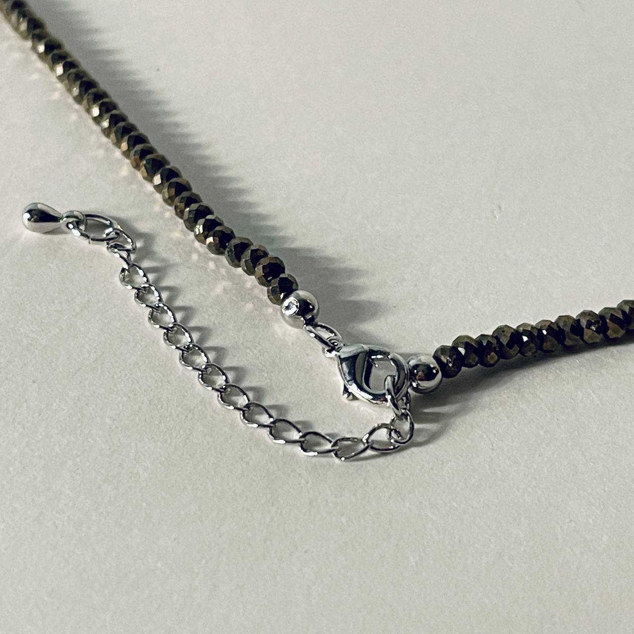 Радуга Самоцветов Бусы из Пирита и Жемчуга