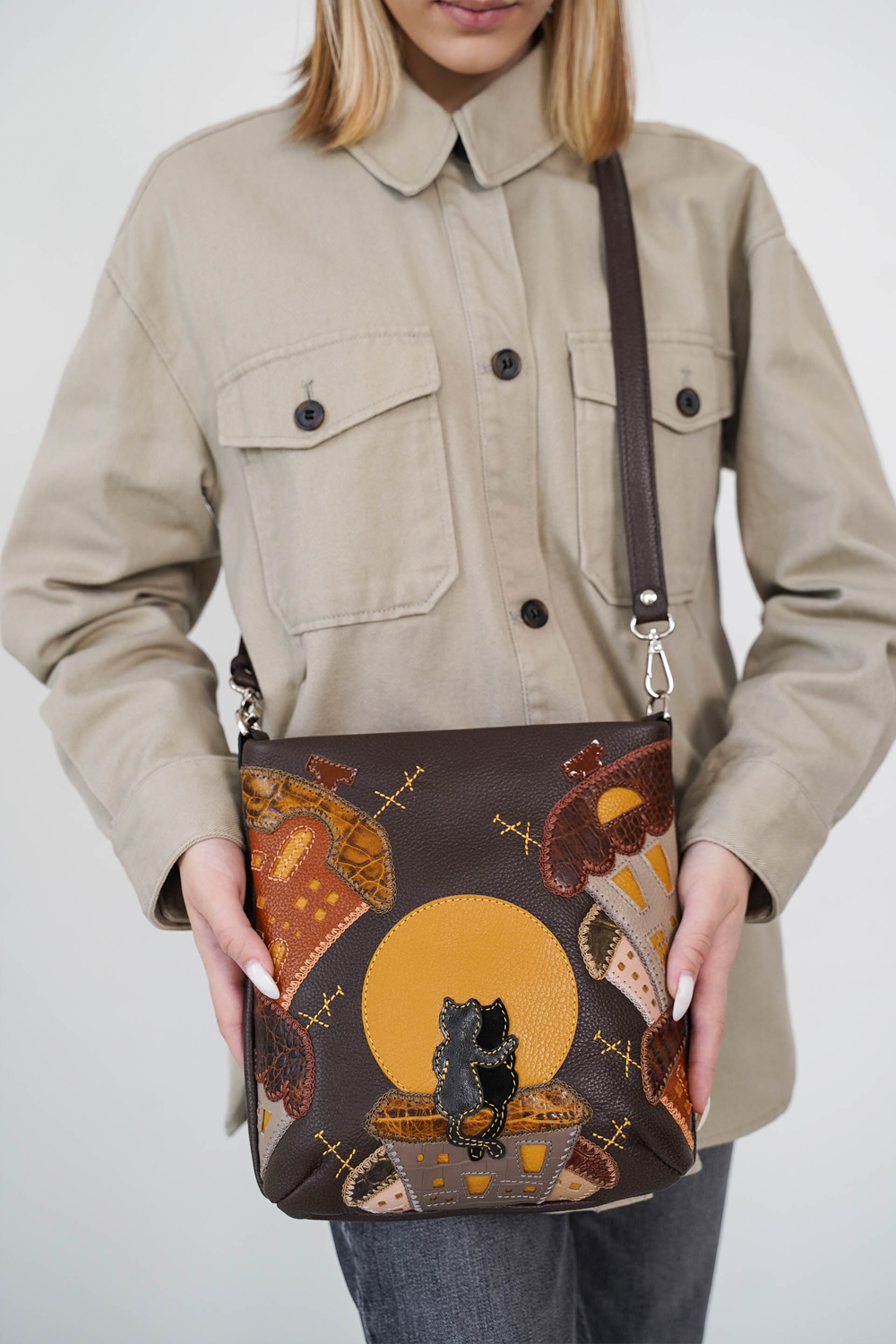 Сумка с аппликацией ЛИКВИДАЦИЯ КОЛЛЕКЦИИ ДС-392-227