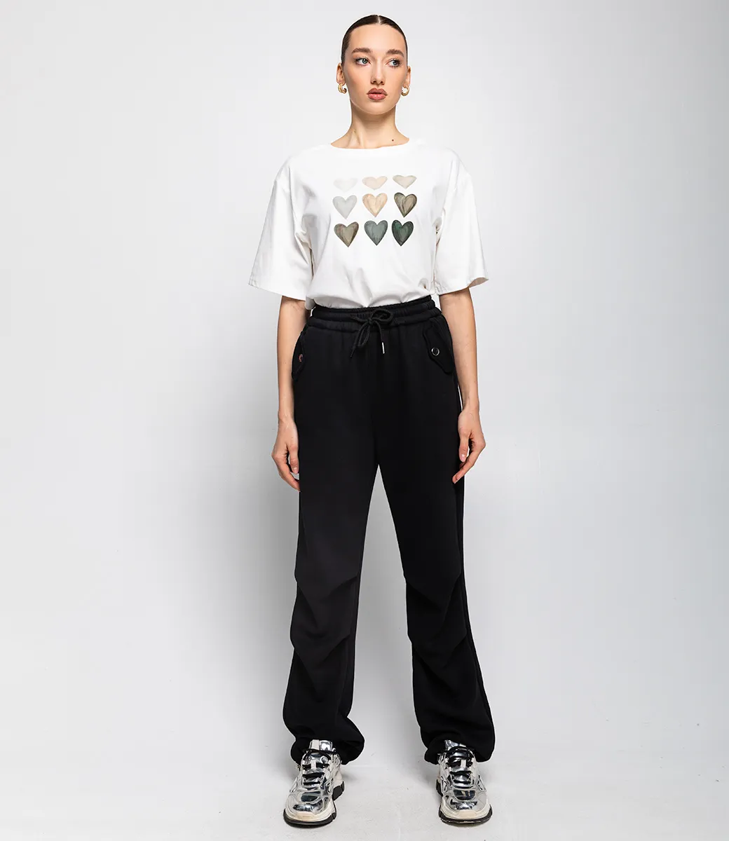 ст. цена1350руб.! Брюки #КТ6202, чёрный