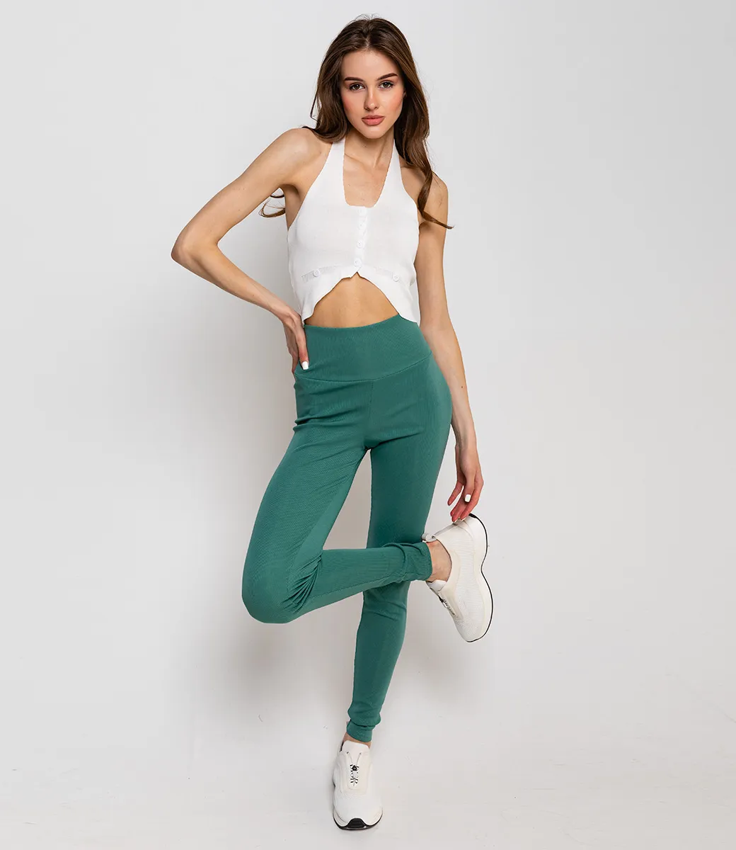 ст. цена590руб.! Лосины #ОБШ1535, темный ментол