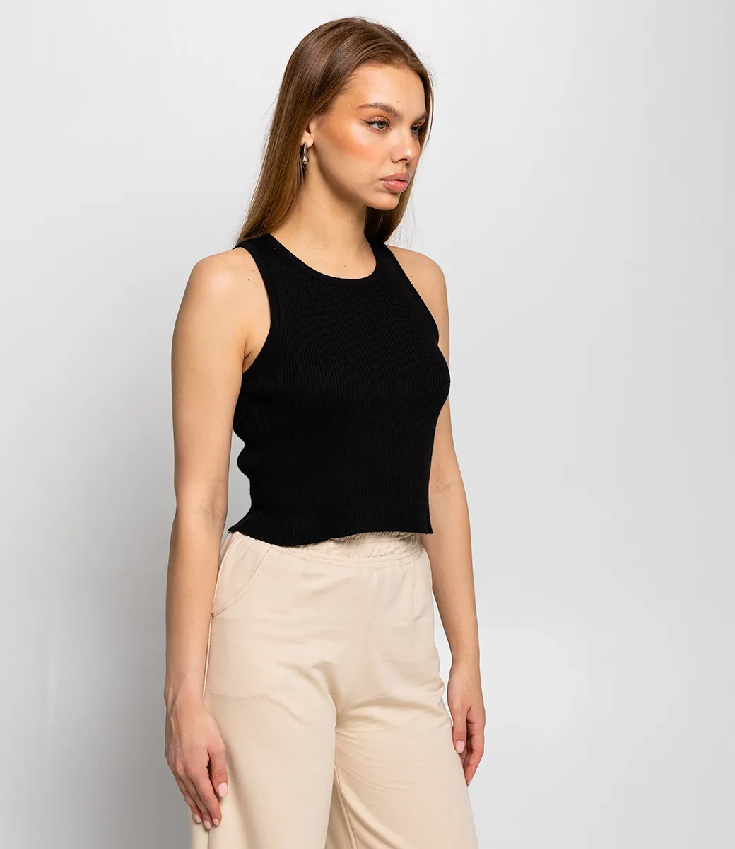 ст. цена420руб.! Топ #КТ83020, чёрный