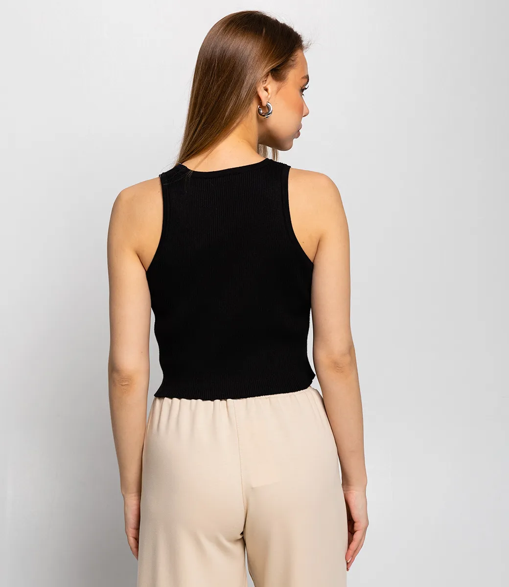 ст. цена420руб.! Топ #КТ83020, чёрный