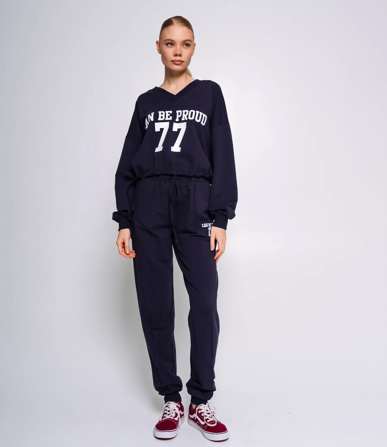 ст. цена1590руб.! Спортивный костюм #ОБШ1885, тёмно-синий