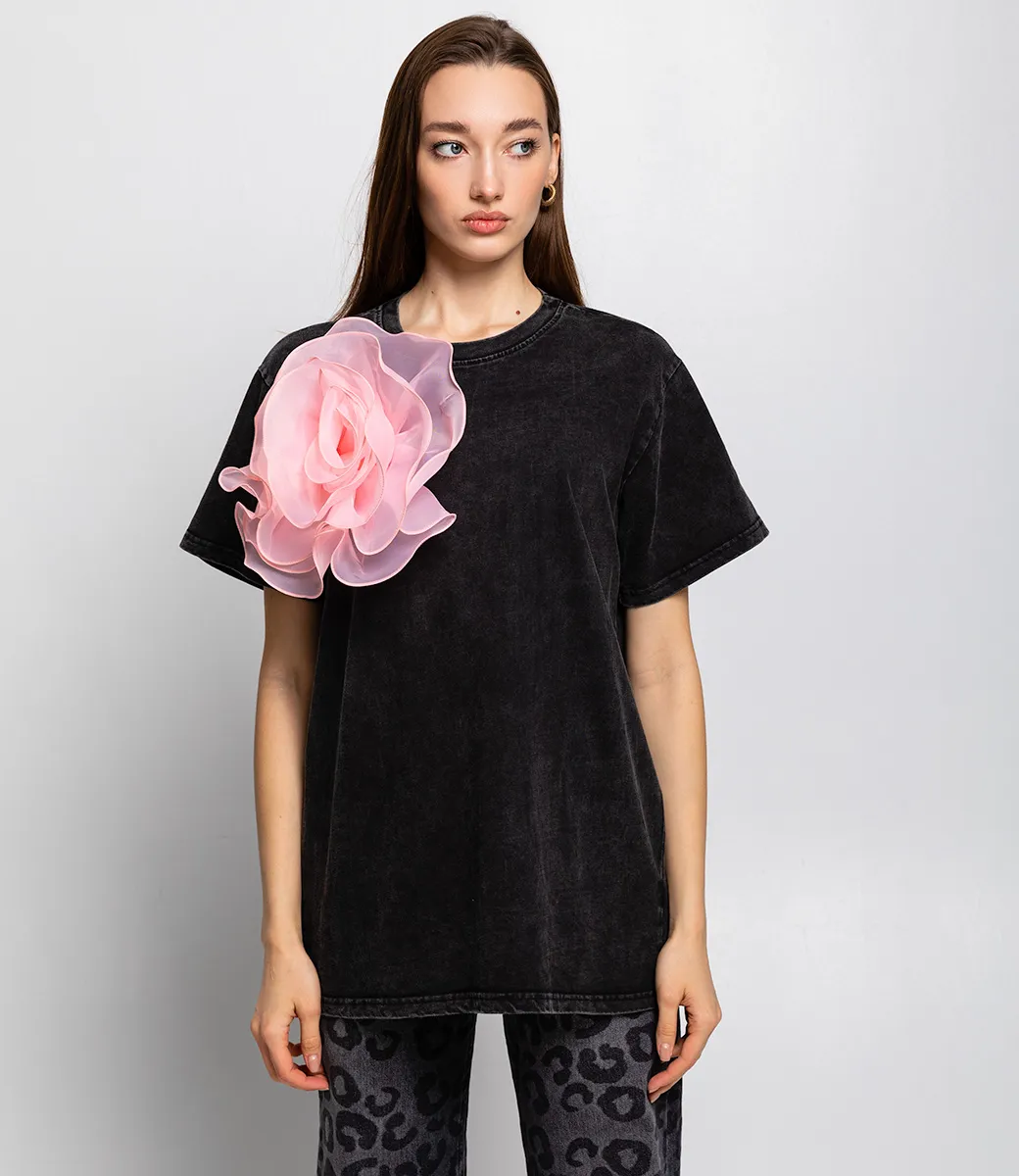 ст. цена650руб.! Футболка #КТ4418, тёмно-серый