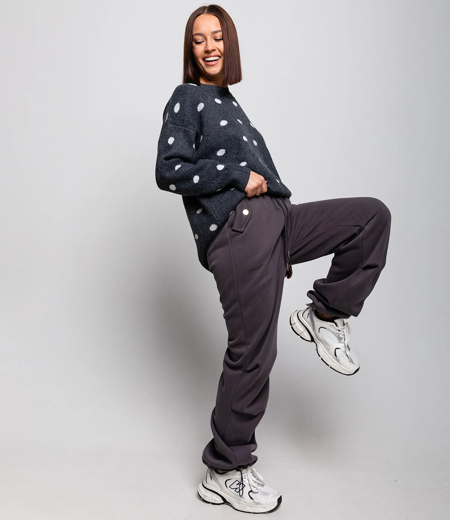 ст. цена1350руб.! Брюки #КТ6202, графит