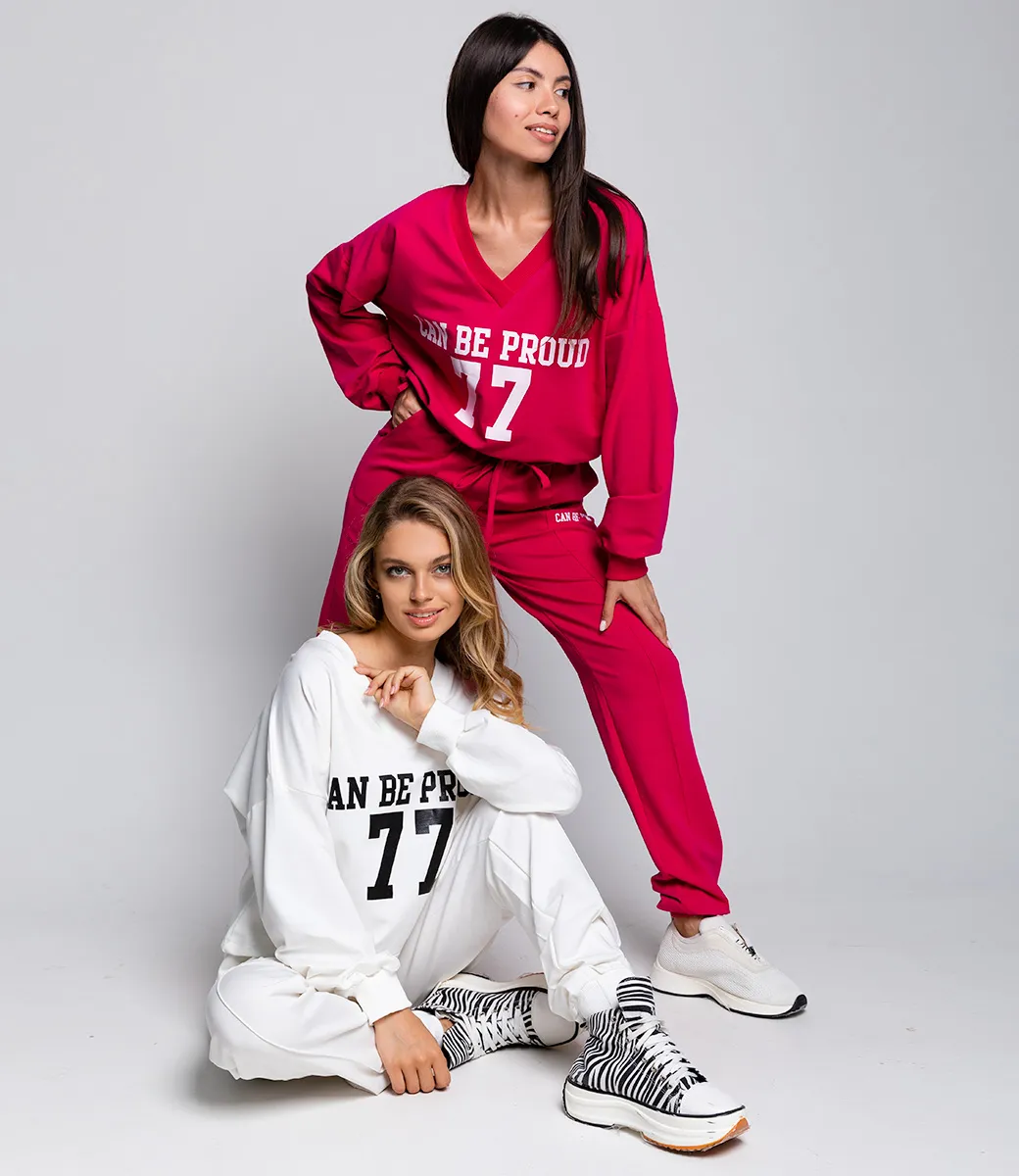 ст. цена1590руб.! Спортивный костюм #ОБШ1885, молочный