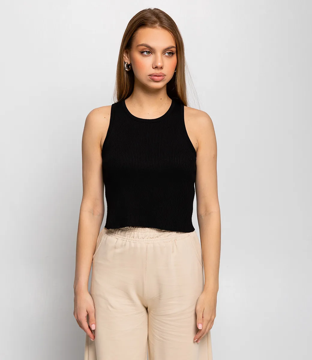 ст. цена420руб.! Топ #КТ83020, чёрный