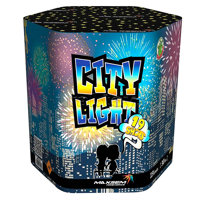 Батарея салютов с фонтаном