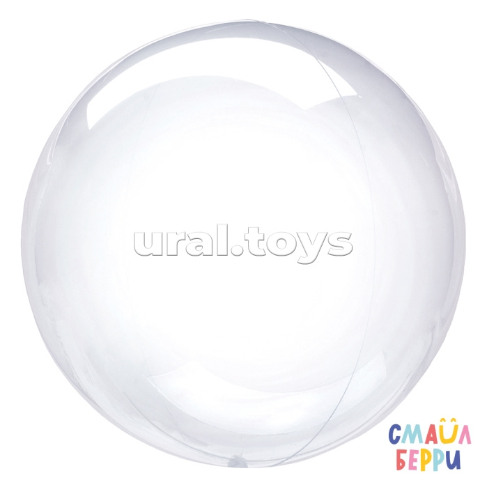 Шар (36''/91 см) Сфера, Deco Bubble, Прозрачный, Кристалл, 1 шт. в уп.