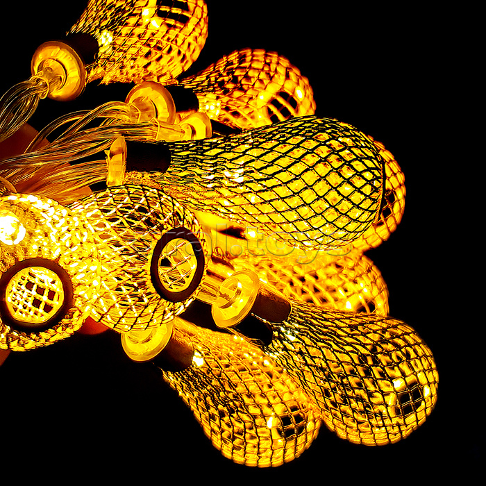 Электрогирлянда Стильные лампы, 2м, 10 ламп