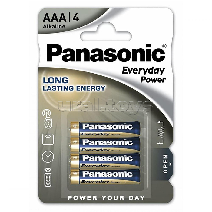 Батарейки алкалиновая Panasonic Everyday Power LR03EPS/4BP LR03 BL4