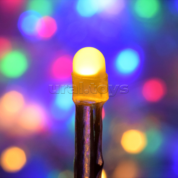 Электрогирлянда светодиодная Бахрома, 3*0,7м, 96 ламп, цветная